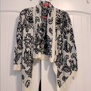 Black and white cardigan
